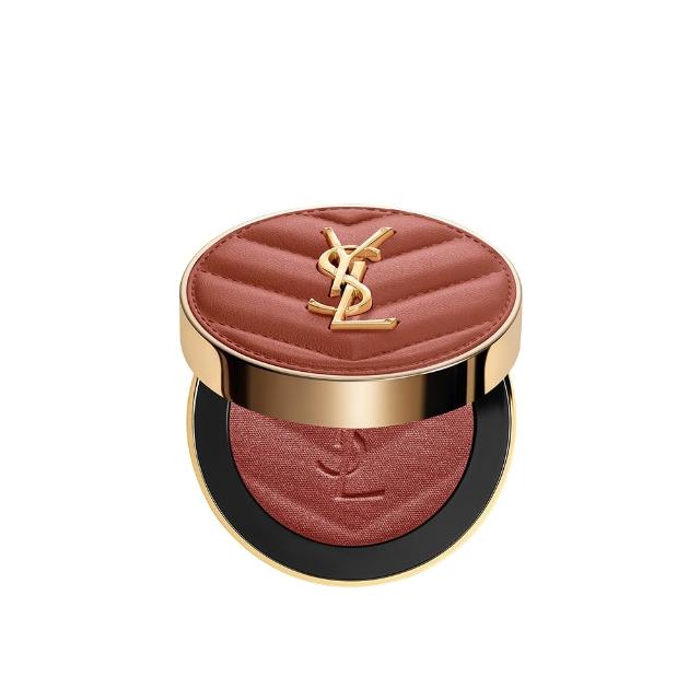 【YSL】官方直營 超模光感透膚底妝組(超模光感精華水氣墊+透膚煙染腮紅)