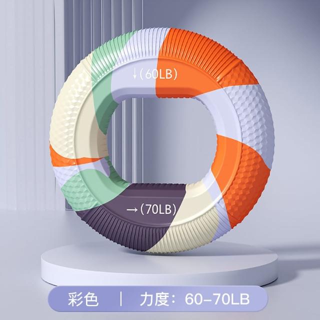 【灰熊厲害】雙力度握力器 矽膠握力圈20-80磅(握力訓練器 手指復健 握力環 握力球)