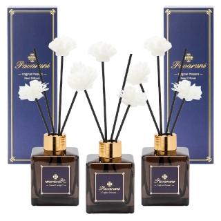 【Pavaruni】美國擴香瓶三入組夜幕系列(無火香薰/天然精油/花香/木質香/果香)