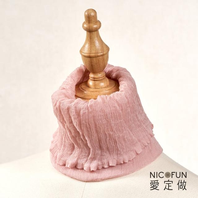 【NicoFun 愛定做】優雅33 木質系柳葉絲保暖圍脖(圍巾  防風 口罩 高爾夫球 圍巾 領巾 髮帶 桑蠶絲 真絲)