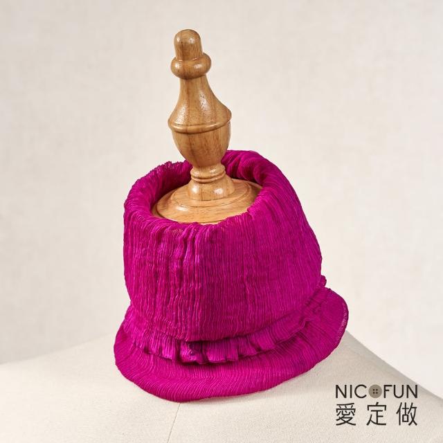 【NicoFun 愛定做】優雅33 木質系柳葉絲保暖圍脖(圍巾  防風 口罩 高爾夫球 圍巾 領巾 髮帶 桑蠶絲 真絲)