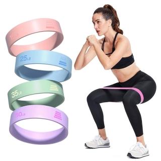 【QMVF】健身塑形阻力帶 瑜珈拉力帶 美臀深蹲彈力帶 彈力圈 美腿/提臀/美背(15磅/25磅/35磅/50磅)