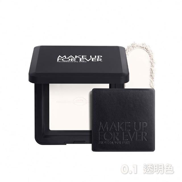 【MAKE UP FOR EVER】持久定妝雙星組(粉無痕光圈蜜粉餅10g+第一步玫瑰水感防曬乳15ml)
