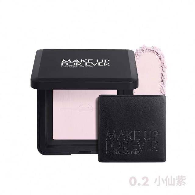 【MAKE UP FOR EVER】持久定妝雙星組(粉無痕光圈蜜粉餅10g+第一步玫瑰水感防曬乳15ml)
