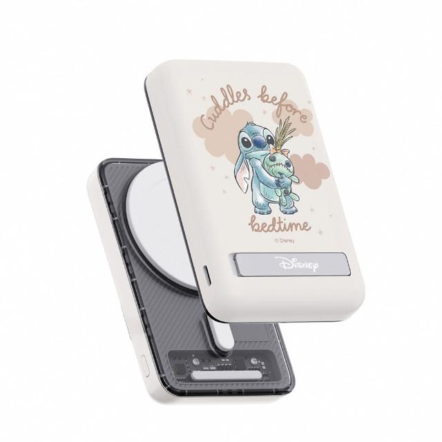 【Disney 迪士尼】磁吸無線充晶磁行動電源 10000mAh (Magsafe/維尼/三眼怪/P-162)
