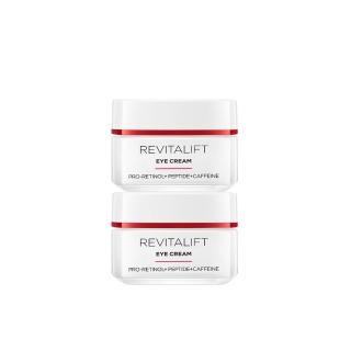 【LOREAL Paris 巴黎萊雅】活力緊緻專研抗皺修護眼霜_15ml_2入組