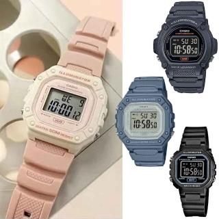 【CASIO 卡西歐】G-SHOCK 運動風格多功能電子錶-23款可選 雙11 送禮(W-219H/W-218H/W-217H系列)