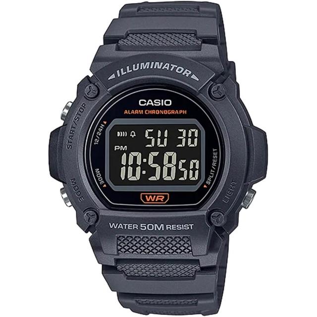 【CASIO 卡西歐】G-SHOCK 運動風格多功能電子錶-23款可選  情人節 送禮(W-219H/W-218H/W-217H系列)