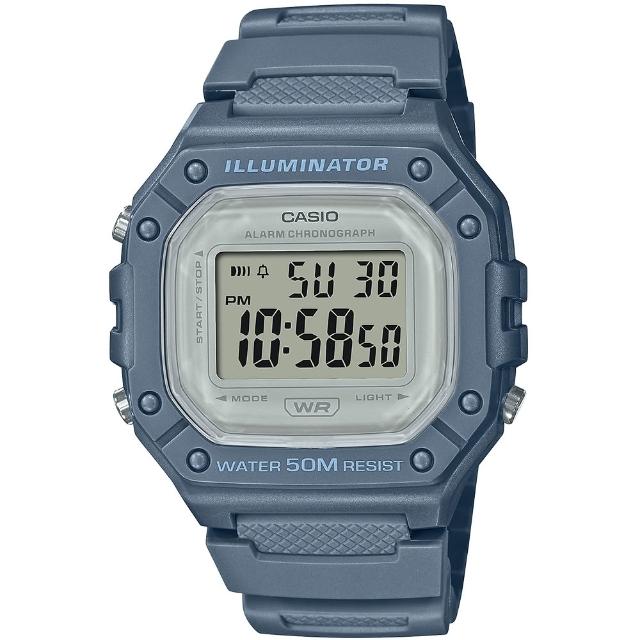 【CASIO 卡西歐】G-SHOCK 運動風格多功能電子錶-23款可選  父親節 送禮(W-219H/W-218H/W-217H系列)