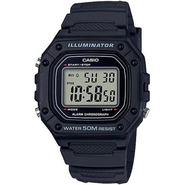 【CASIO 卡西歐】G-SHOCK 運動風格多功能電子錶-23款可選  父親節 送禮(W-219H/W-218H/W-217H系列)