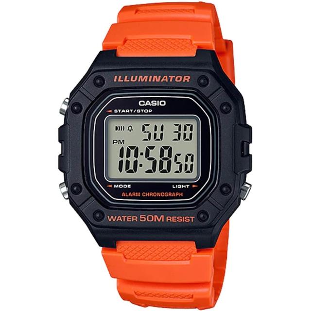 【CASIO 卡西歐】G-SHOCK 運動風格多功能電子錶-23款可選  父親節 送禮(W-219H/W-218H/W-217H系列)