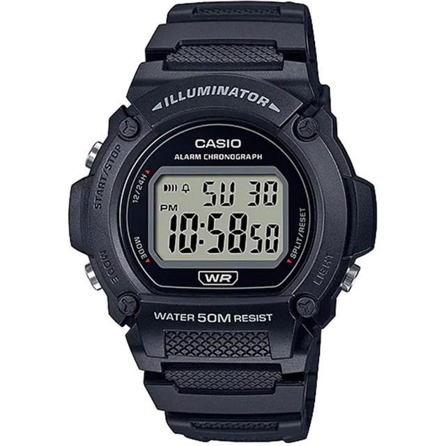 【CASIO 卡西歐】G-SHOCK 運動風格多功能電子錶-23款可選  父親節 送禮(W-219H/W-218H/W-217H系列)