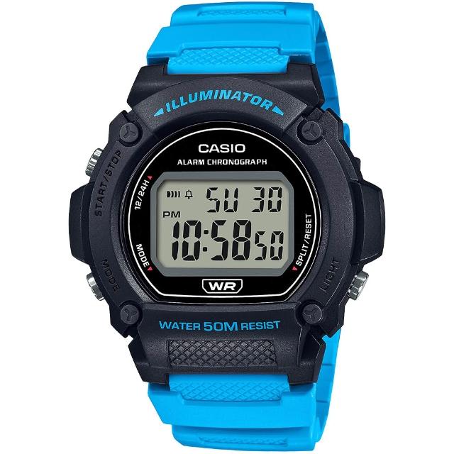 【CASIO 卡西歐】G-SHOCK 運動風格多功能電子錶-23款可選  父親節 送禮(W-219H/W-218H/W-217H系列)