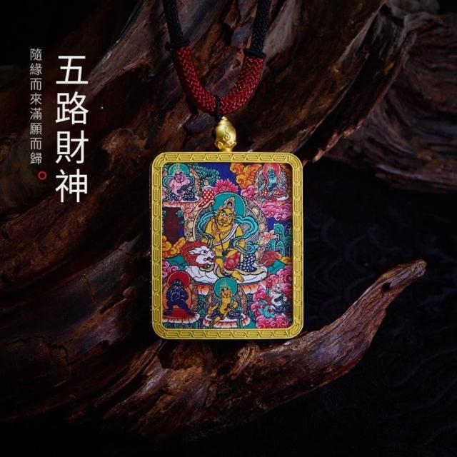 Paiya 派亞】藏式唐卡項鏈紮基拉姆前世今生項墜毛衣鏈嘎烏盒紮基拉姆