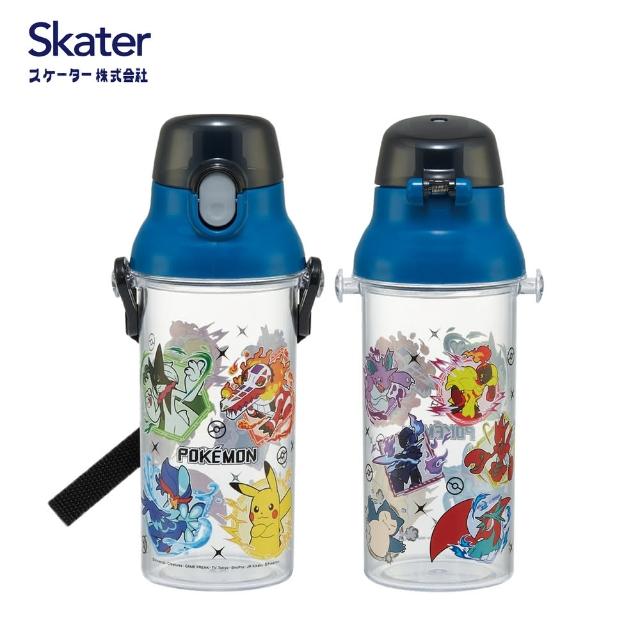 【Skater】日本 兒童透明直飲水壺(寶可夢 直飲水壺 480ml)