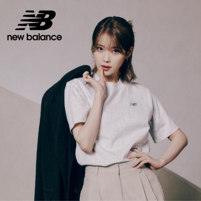 【NEW BALANCE】NB 刺繡LOGO短袖上衣_女性_灰/黑/杏_WT41501AHH_WT41501BK_WT41501LIN(美版 版型偏大)