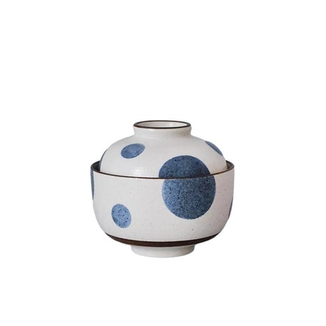 【渥思】日式粗陶小燉盅(附蓋子.蒸蛋盅.茶碗蒸.煲湯.甜品碗)
