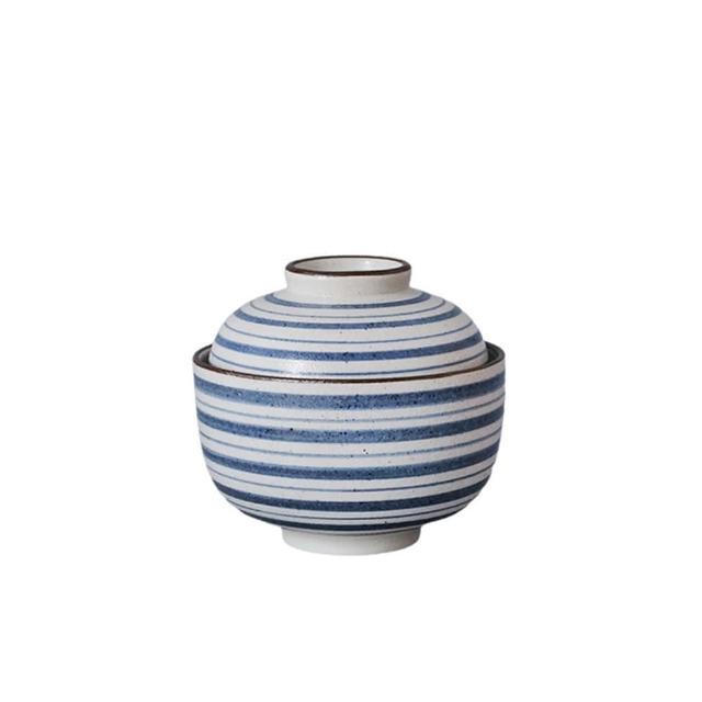 【渥思】日式粗陶小燉盅(附蓋子.蒸蛋盅.茶碗蒸.煲湯.甜品碗)