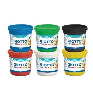 【GIOTTO】幼兒安全手指膏200ml-6色(手指畫 繪畫顏料 安全無毒 好洗 抗敏)