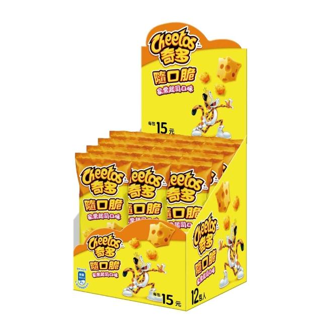 【cheetos 奇多】奇多隨口脆系列(28gx12包)X3盒(家常起司/雞汁/玉米濃湯/海苔/2倍濃起司)
