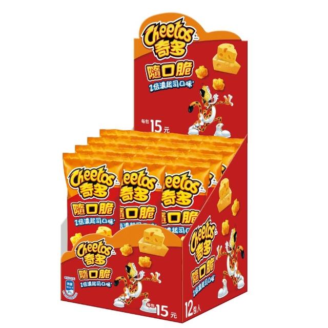 【cheetos 奇多】奇多隨口脆系列(28gx12包)X3盒(家常起司/雞汁/玉米濃湯/海苔/2倍濃起司)