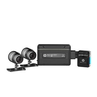 【HP 惠普】Moto Cam M650 Pro 斷電續錄版 前後雙鏡高畫質數位機車行車記錄器(贈64G+鏡頭車架)