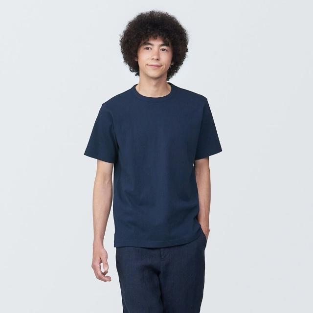 【MUJI 無印良品】男水洗粗織圓領短袖T恤(共7色)