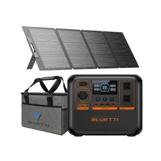 【BLUETTI】AC70P 1000W 戶外移動電源+200W太陽能板套組(移動電源 戶外電池 露營 車宿 行動電源 UPS)