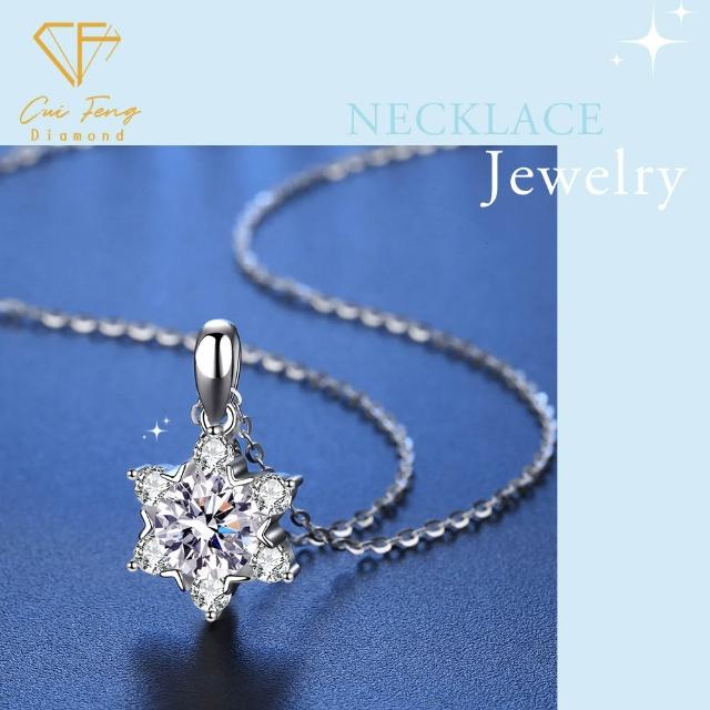 【CF Diamond】MOMO獨家12星座 雙11 1克拉項鍊 (莫桑鑽 射手座 天蠍座 戒指 手鍊 耳環 生日 禮物 鑽石)