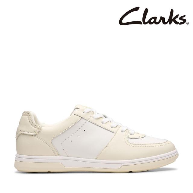 【Clarks】女鞋 Craftravel Lit 簡約拚接年輕時尚潮流板鞋 休閒鞋 運動鞋 德訓鞋(CLF82544C/CLF82545C)
