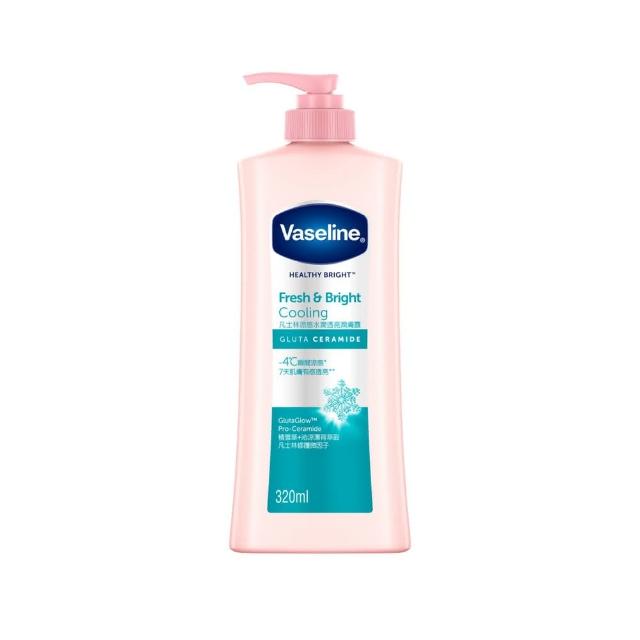 【Vaseline 凡士林】官方直營 透亮系列潤膚露320ml_3入組(十效彈潤/涼感水潤/SPF30透亮防曬 美白乳液)