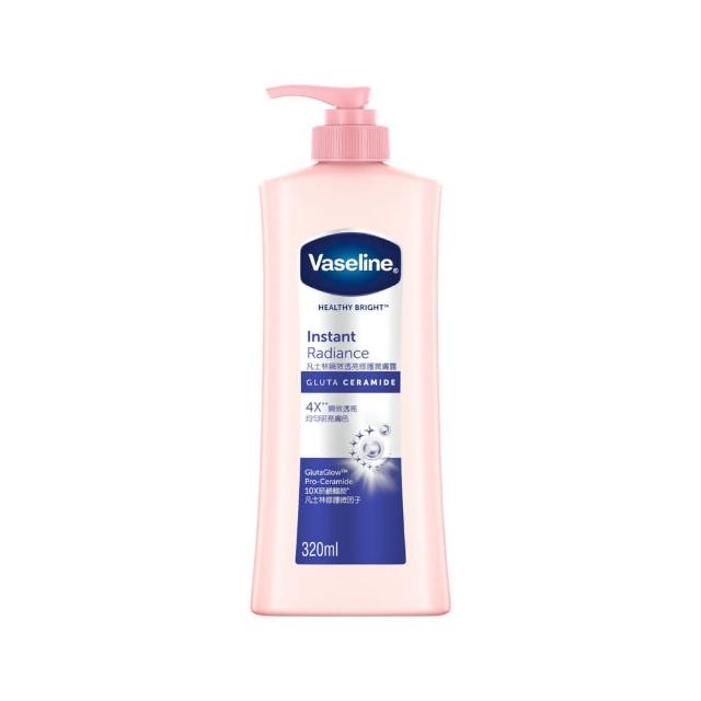 【Vaseline 凡士林】官方直營 透亮系列潤膚露320ml_3入組(十效彈潤/涼感水潤/SPF30透亮防曬 美白乳液)