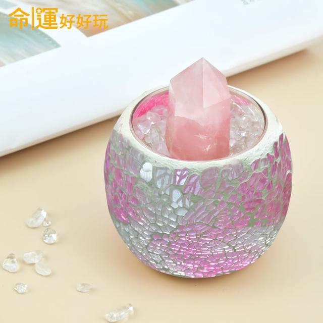 【命運好好玩】廣招貴人/百煞退散/良緣綻放/專制小人晶柱擺件(四款擇一)