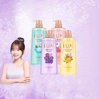【LUX 麗仕】小氣泡爽膚沐浴露700gx4入(微醺白桃香/沁涼海鹽香/葡萄沙瓦香/桂花茉莉香)