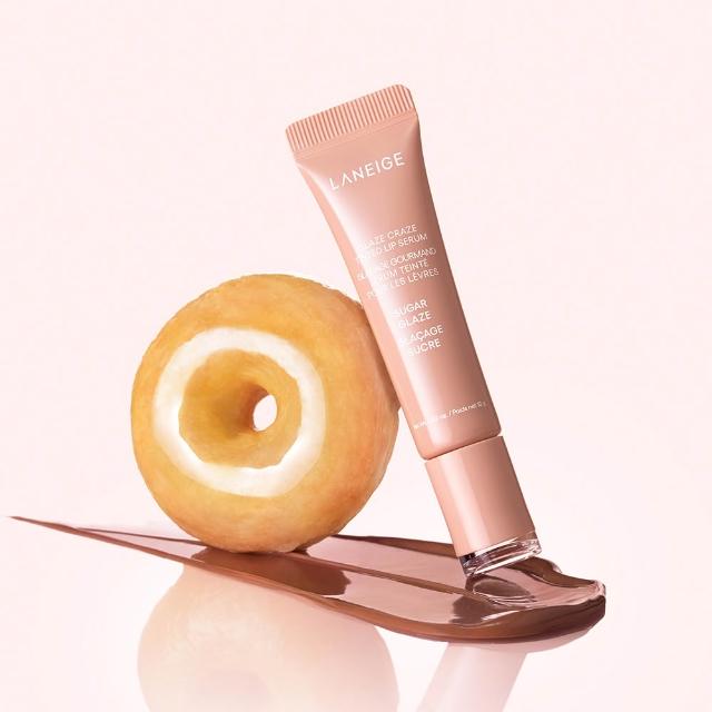 【LANEIGE 蘭芝】官方直營 甜甜圈澎潤水唇釉 12g 雙入組(唇膏 唇蜜 送禮首選)