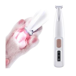 【Bayler】USB智能數顯寵物電動剃毛器 貓咪腳掌剃毛電剪 LED照明燈剃刀 寵物除毛修毛器