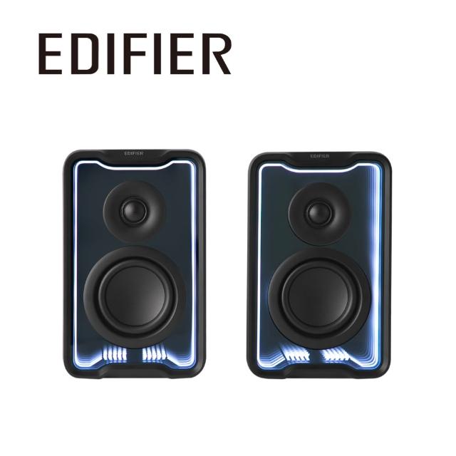 【EDIFIER】QR30 2.0 桌面藍牙喇叭（立體聲場｜電腦喇叭｜TempoAbyss 專利 可自訂炫彩燈效）