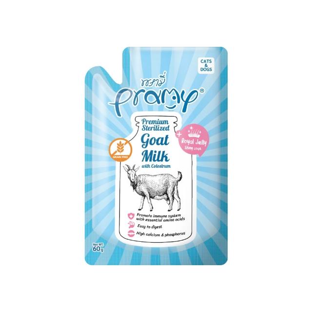Pramy】滅菌山羊奶初乳營養60g*24入(寵物羊奶/貓狗羊奶/犬貓、小動物皆