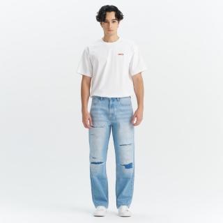【LEVIS】SILVERTAB™ 銀標系列 WIDE LEG 男款 中腰牛仔褲 寬鬆直筒牛仔褲 熱賣單品 002XT-0003