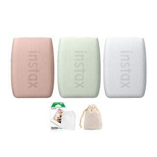 【FUJIFILM 富士】instax mini Link3 手機印相機 原廠公司貨(10張底片束口袋透明保護套20入組合)