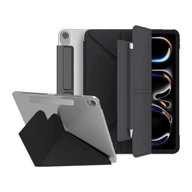 【YUNMI】2025 iPad 11 11吋/2022 iPad 10 10.9吋 帶筆槽搭扣保護殼 Y折支架 平板保護套 智慧休眠防摔皮套