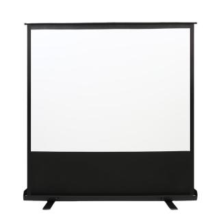 攜帶式免打孔地拉幕（100吋 16:9）(白玻纖高畫質移動幕布/投影機地拉幕布/投影螢幕/高清抗光屏投影布幕)