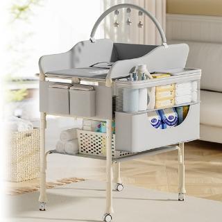 【歐德沐】多功能折疊尿佈台 高度四檔調節 加厚扁管 大容量儲物(護理台 寶寶換衣台 尿布臺  預購15天)