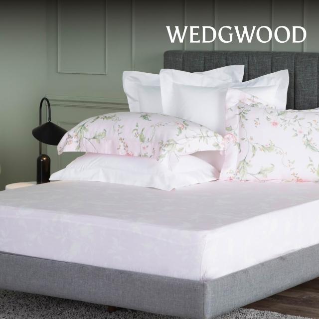 【WEDGWOOD】天絲純棉印花床包枕套 雙人三件組/單人任選｜60支300織