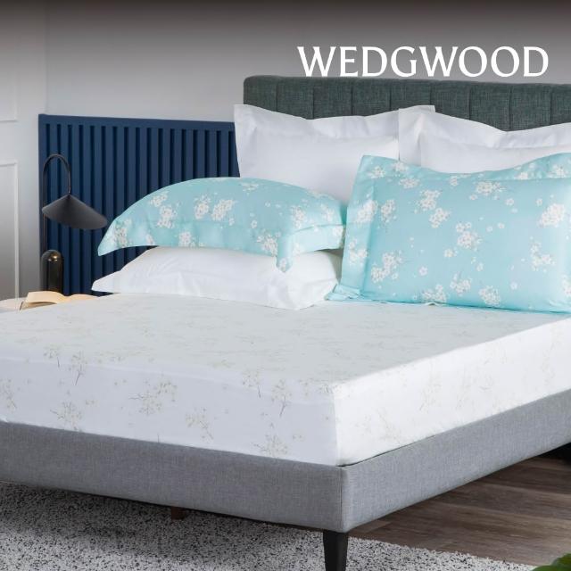 【WEDGWOOD】經典印花床包枕套三件組(特大｜天絲/純棉任選)