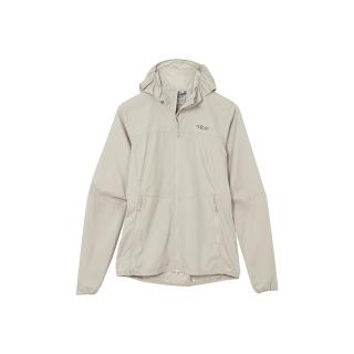 【RAB】Windgather Hoody Wmns 輕量防風連帽外套 女款 鵝卵石白 #QWS85