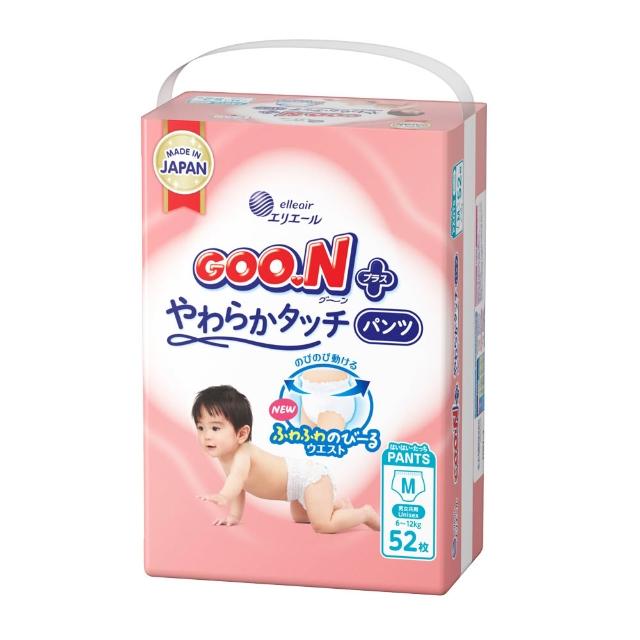 【GOO.N】日本大王境內版柔觸肌 褲型紙尿褲M-XL(跳跳褲)