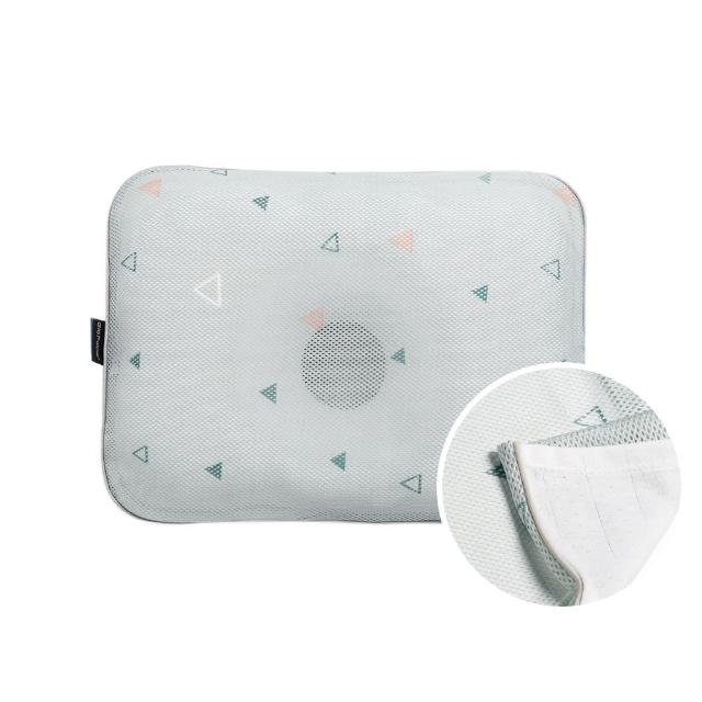 【GIO Pillow】雙淇淋冰涼透氣護頭型枕S/M號 2種尺寸(嬰兒枕頭 新生兒枕頭 水洗枕頭 透氣枕 涼感枕)