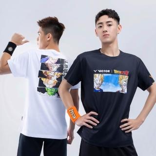 【VICTOR 勝利體育】VICTOR x《七龍珠Z》聯名針織T恤(T-501DBZ C/T-502DBZ C/T-503DBZ A 黑/黑/白)
