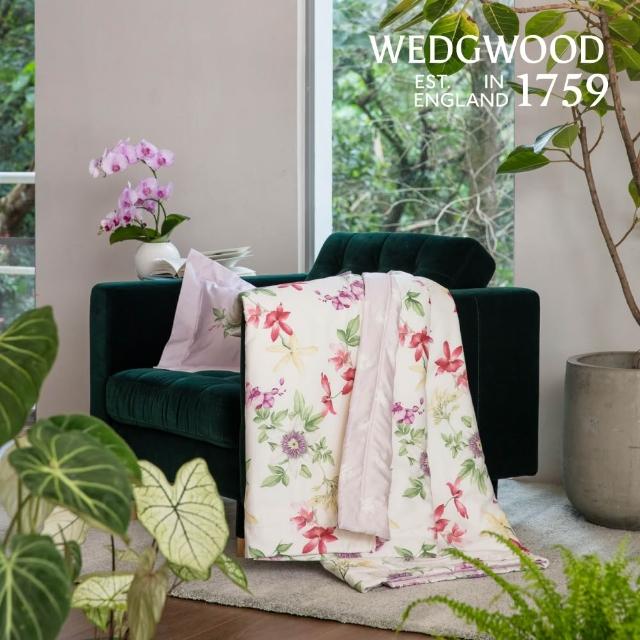 【WEDGWOOD】100%天絲印花 海藻蠶絲涼被薄被四季被(單人150x195cm｜300織百貨款)